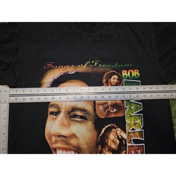 Zion Original Rude BWoy Bob Marley Double Sided T Shirt Reggae Size XXL Y2K - Picture 5 of 6